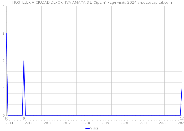 HOSTELERIA CIUDAD DEPORTIVA AMAYA S.L. (Spain) Page visits 2024 
