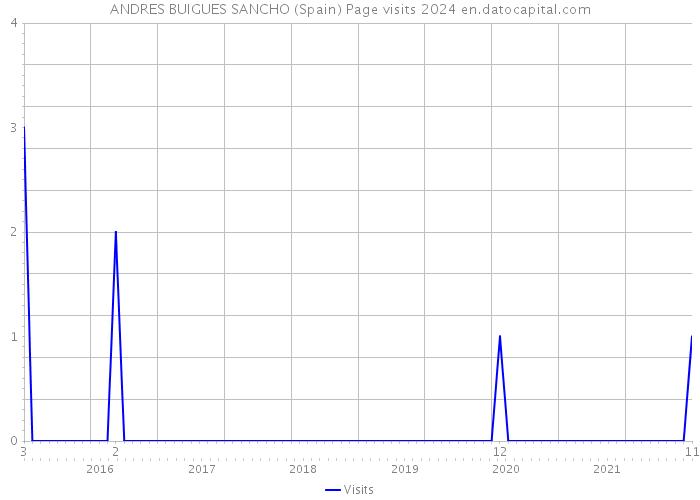 ANDRES BUIGUES SANCHO (Spain) Page visits 2024 