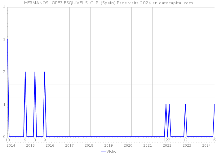 HERMANOS LOPEZ ESQUIVEL S. C. P. (Spain) Page visits 2024 