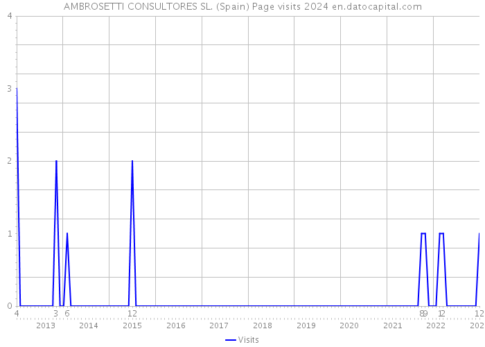 AMBROSETTI CONSULTORES SL. (Spain) Page visits 2024 