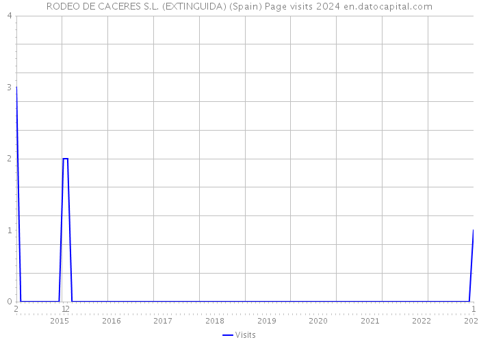 RODEO DE CACERES S.L. (EXTINGUIDA) (Spain) Page visits 2024 