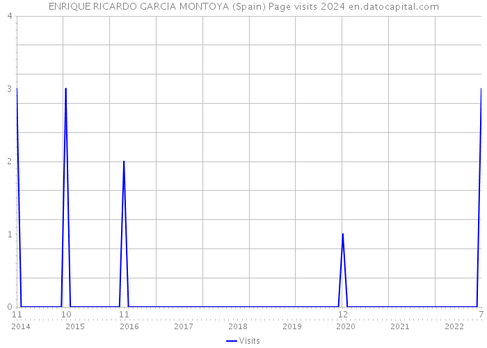 ENRIQUE RICARDO GARCIA MONTOYA (Spain) Page visits 2024 