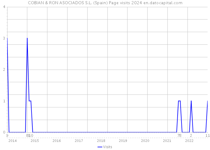 COBIAN & RON ASOCIADOS S.L. (Spain) Page visits 2024 