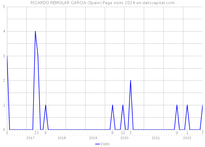 RICARDO REMOLAR GARCIA (Spain) Page visits 2024 