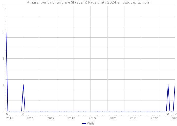 Amura Iberica Enterprise Sl (Spain) Page visits 2024 