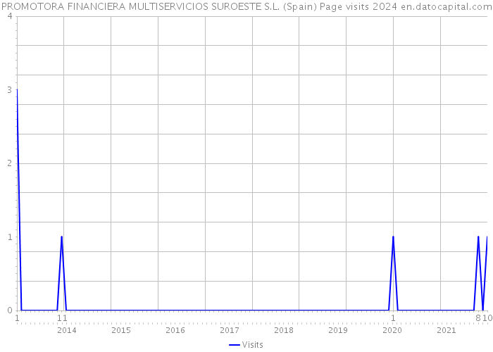 PROMOTORA FINANCIERA MULTISERVICIOS SUROESTE S.L. (Spain) Page visits 2024 