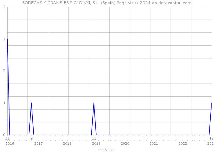 BODEGAS Y GRANELES SIGLO XXI, S.L. (Spain) Page visits 2024 