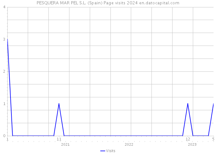 PESQUERA MAR PEL S.L. (Spain) Page visits 2024 