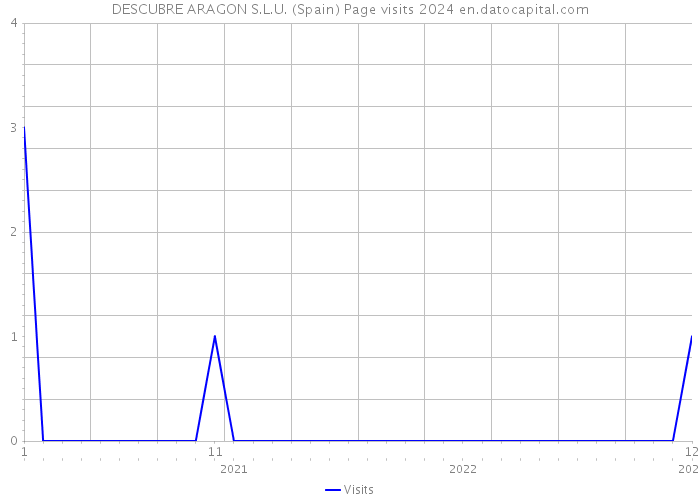 DESCUBRE ARAGON S.L.U. (Spain) Page visits 2024 