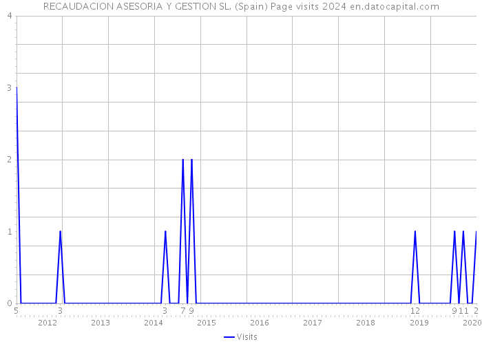 RECAUDACION ASESORIA Y GESTION SL. (Spain) Page visits 2024 