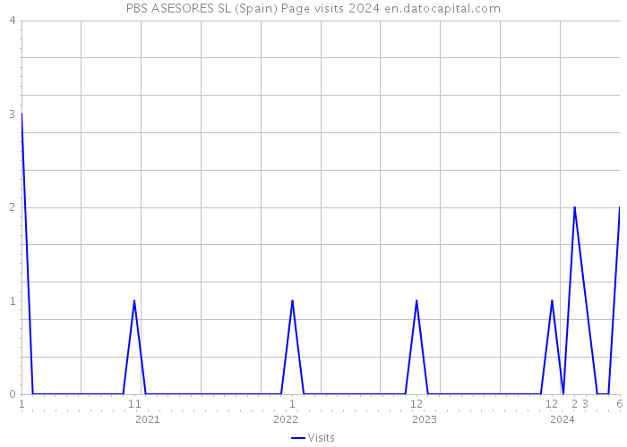 PBS ASESORES SL (Spain) Page visits 2024 