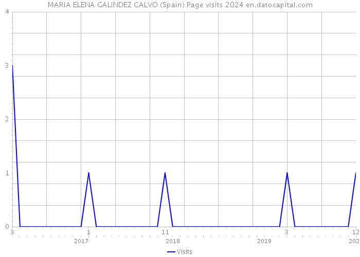 MARIA ELENA GALINDEZ CALVO (Spain) Page visits 2024 