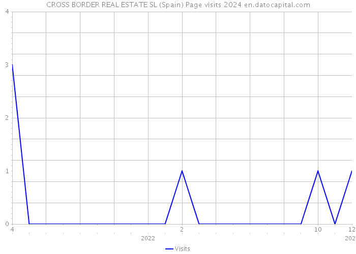 CROSS BORDER REAL ESTATE SL (Spain) Page visits 2024 