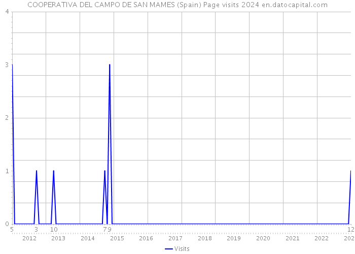 COOPERATIVA DEL CAMPO DE SAN MAMES (Spain) Page visits 2024 