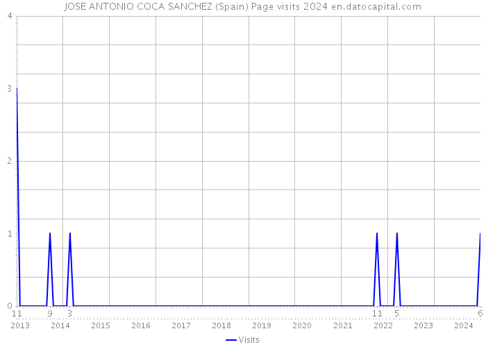 JOSE ANTONIO COCA SANCHEZ (Spain) Page visits 2024 