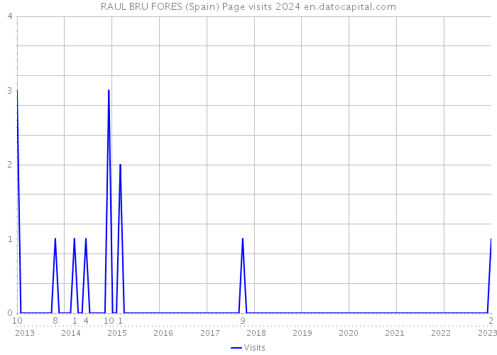 RAUL BRU FORES (Spain) Page visits 2024 