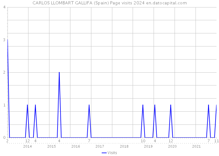CARLOS LLOMBART GALLIFA (Spain) Page visits 2024 