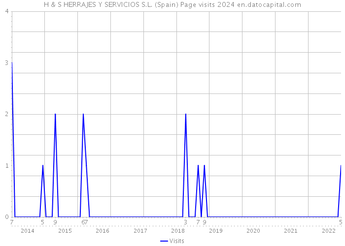 H & S HERRAJES Y SERVICIOS S.L. (Spain) Page visits 2024 