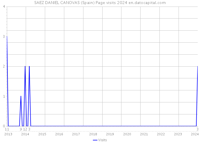 SAEZ DANIEL CANOVAS (Spain) Page visits 2024 