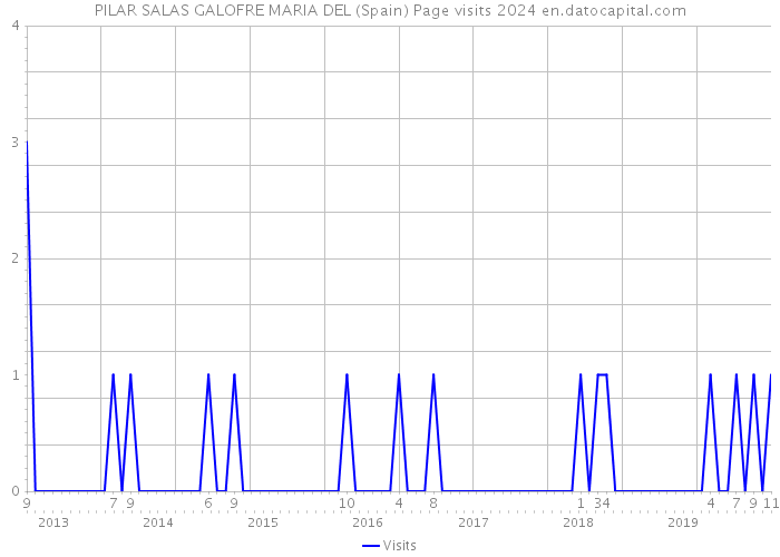 PILAR SALAS GALOFRE MARIA DEL (Spain) Page visits 2024 