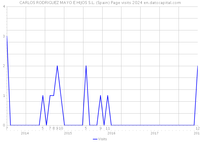 CARLOS RODRIGUEZ MAYO E HIJOS S.L. (Spain) Page visits 2024 