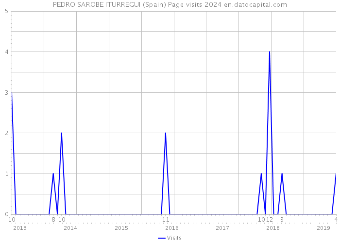 PEDRO SAROBE ITURREGUI (Spain) Page visits 2024 