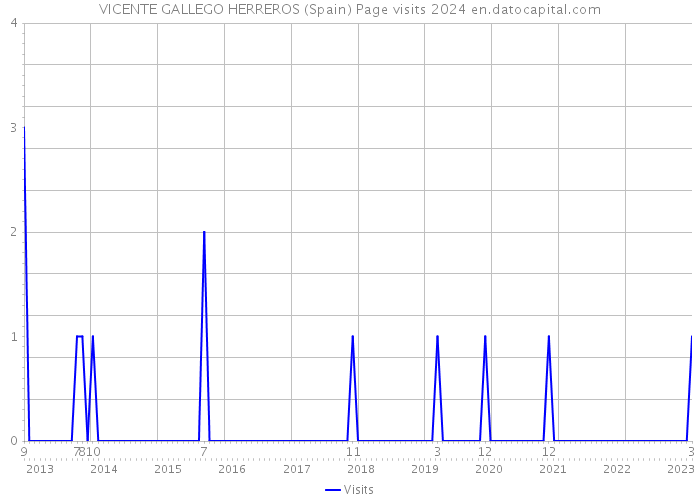 VICENTE GALLEGO HERREROS (Spain) Page visits 2024 