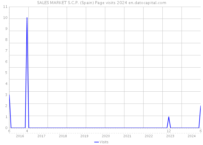 SALES MARKET S.C.P. (Spain) Page visits 2024 