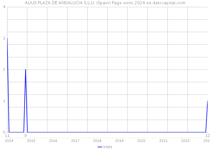 ALIUS PLAZA DE ANDALUCIA S.L.U. (Spain) Page visits 2024 