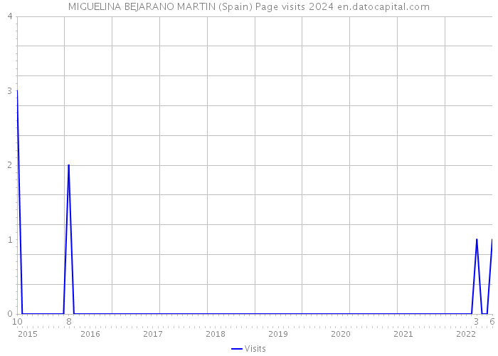 MIGUELINA BEJARANO MARTIN (Spain) Page visits 2024 