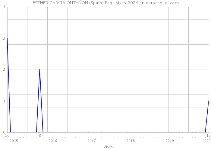 ESTHER GARCIA ONTAÑON (Spain) Page visits 2024 