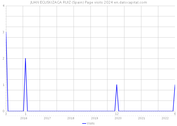 JUAN EGUSKIZAGA RUIZ (Spain) Page visits 2024 