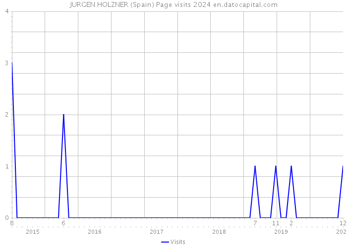 JURGEN HOLZNER (Spain) Page visits 2024 