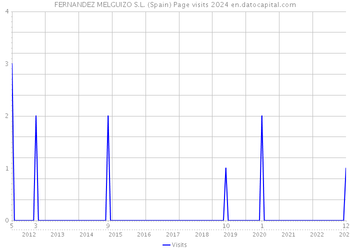 FERNANDEZ MELGUIZO S.L. (Spain) Page visits 2024 