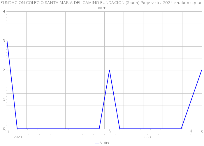 FUNDACION COLEGIO SANTA MARIA DEL CAMINO FUNDACION (Spain) Page visits 2024 