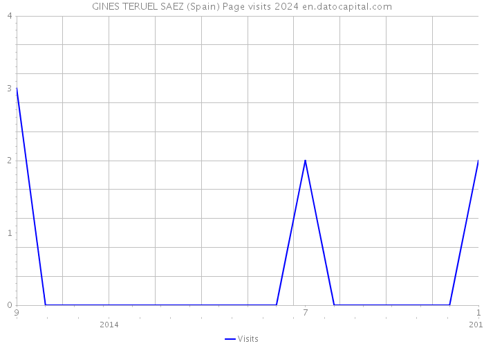 GINES TERUEL SAEZ (Spain) Page visits 2024 