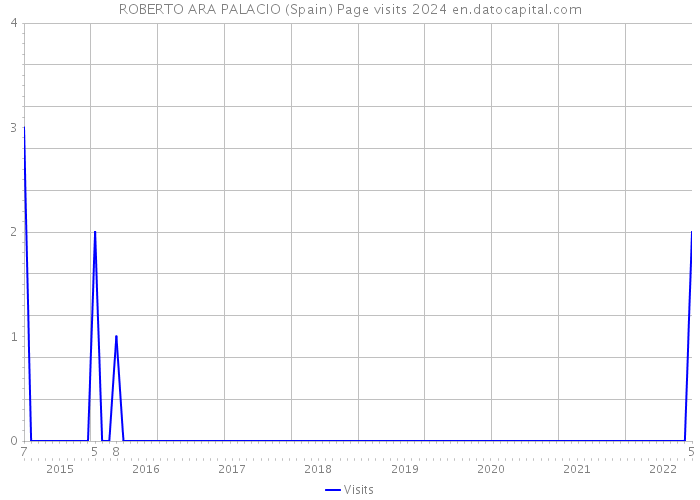 ROBERTO ARA PALACIO (Spain) Page visits 2024 