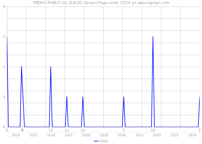 PEDRO PABLO GIL ZUAZO (Spain) Page visits 2024 