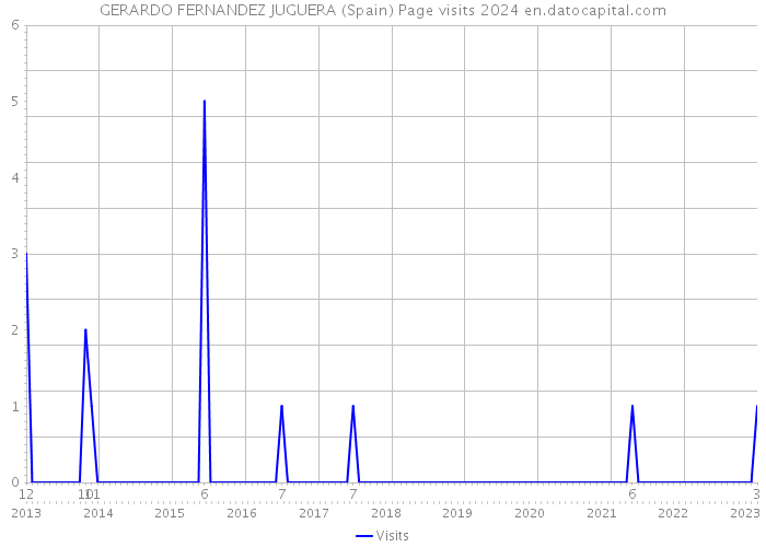 GERARDO FERNANDEZ JUGUERA (Spain) Page visits 2024 