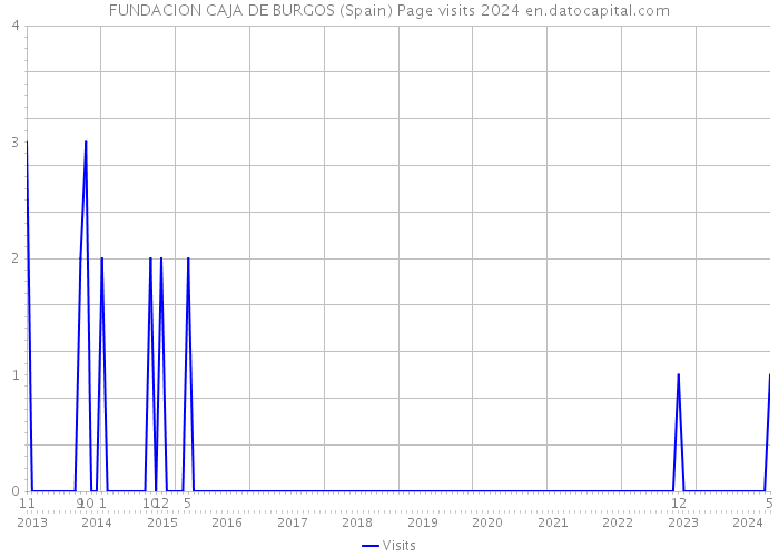 FUNDACION CAJA DE BURGOS (Spain) Page visits 2024 