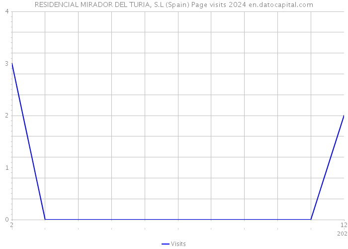 RESIDENCIAL MIRADOR DEL TURIA, S.L (Spain) Page visits 2024 