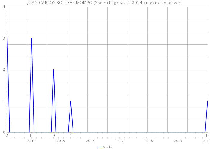 JUAN CARLOS BOLUFER MOMPO (Spain) Page visits 2024 