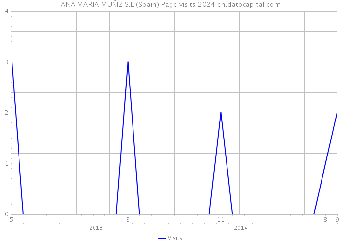 ANA MARIA MUÑIZ S.L (Spain) Page visits 2024 