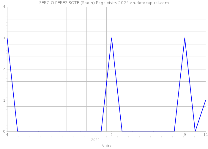 SERGIO PEREZ BOTE (Spain) Page visits 2024 