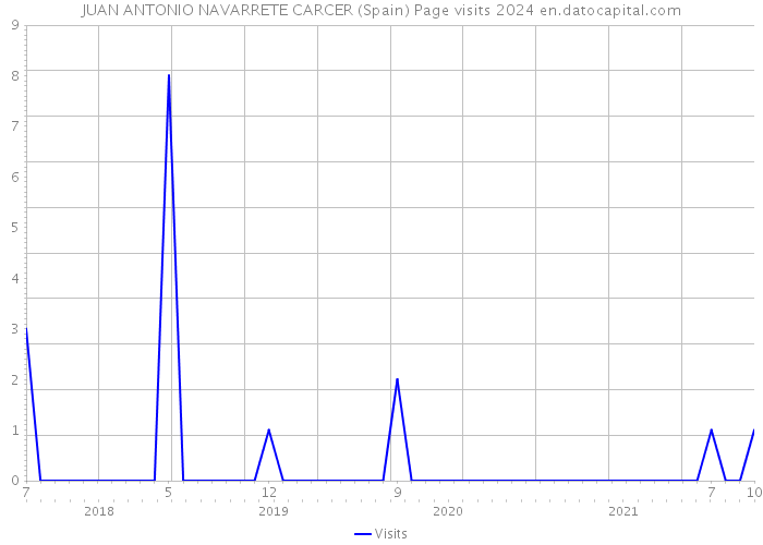 JUAN ANTONIO NAVARRETE CARCER (Spain) Page visits 2024 