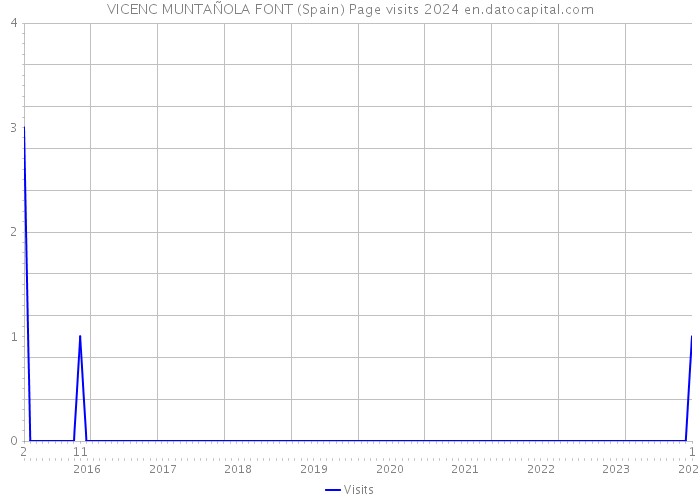 VICENC MUNTAÑOLA FONT (Spain) Page visits 2024 