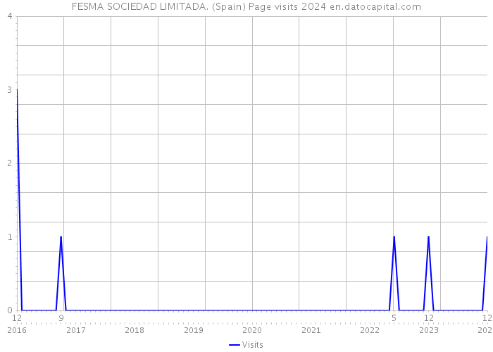 FESMA SOCIEDAD LIMITADA. (Spain) Page visits 2024 