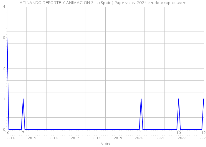 ATINANDO DEPORTE Y ANIMACION S.L. (Spain) Page visits 2024 
