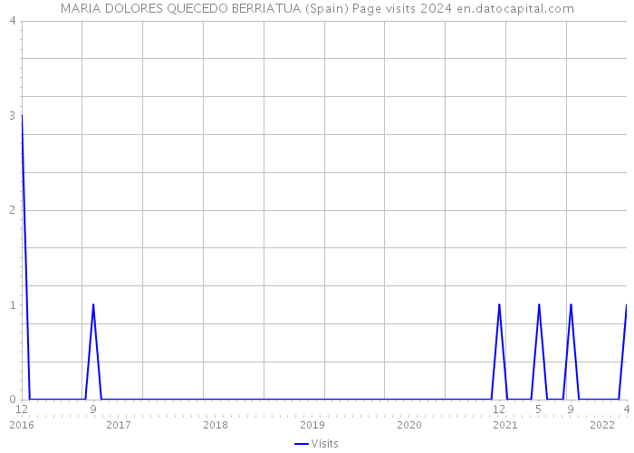 MARIA DOLORES QUECEDO BERRIATUA (Spain) Page visits 2024 