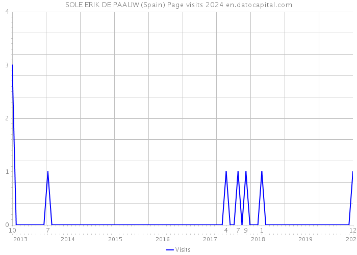 SOLE ERIK DE PAAUW (Spain) Page visits 2024 